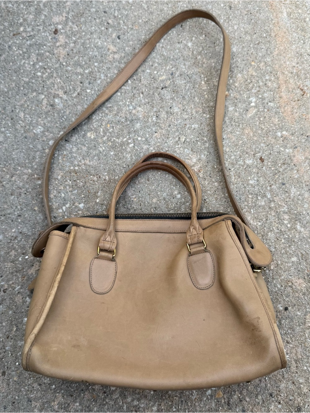 Vintage Coach Leather Broadway Satchel Shoulder Bag Purse 0270101 RARE Tan Brown